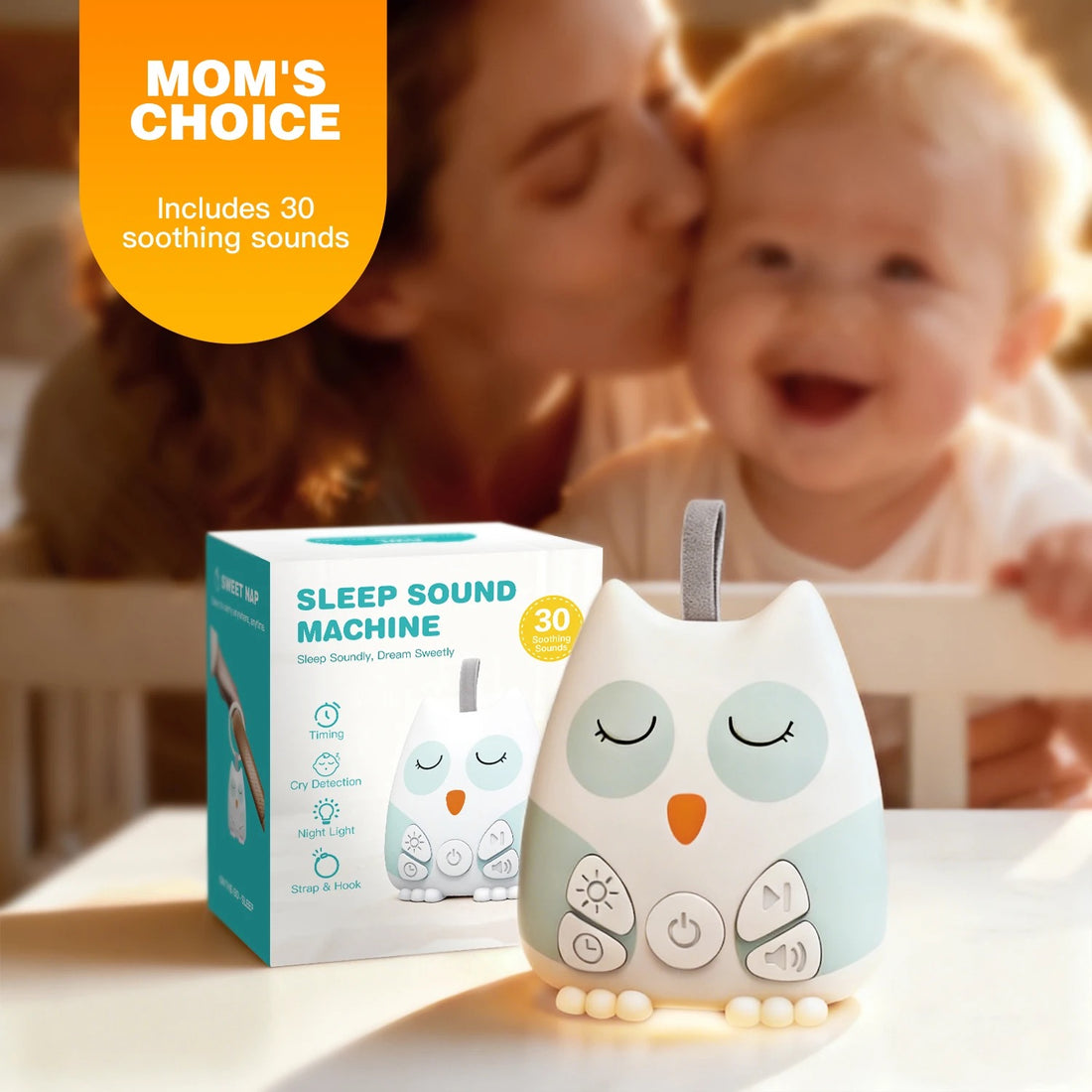 Nouna baby sleep soother owl