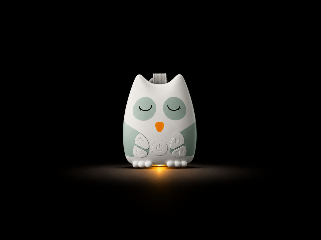 Nouna owl sleep soother glowing night light in the dark